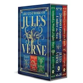 Greatest Works of Jules Verne: 20,000 Leagues Under the Sea, Journey to the Centre of the Earth, Around the World in Eighty Days (Deluxe Hardbound Edi