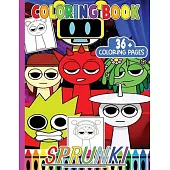 Sprunki Coloring Book: Coloring Book For Kids, Ages 4-8, Ages 8-12 and Adults With High Quality Coloring Pages Perfect Gift Holidays