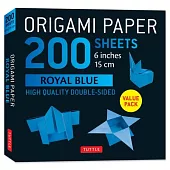 Origami Paper 200 Sheets Royal Blue 6 (15 CM)