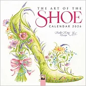 The Art of the Shoe by Sally King Design Mini Wall Calendar 2026 (Art Calendar)