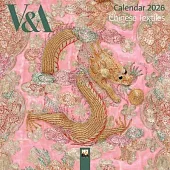 V&a: Chinese Textiles Mini Wall Calendar 2026 (Art Calendar)