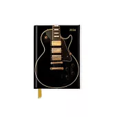 Black Gibson Guitar 2026 Luxury Pocket Diary Planner - Week to View