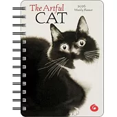 The Artful Cat 2026 Weekly Planner Calendar: Brush and Ink Watercolor Paintings
