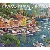 Thomas Kinkade Travels 2026 Deluxe Wall Calendar