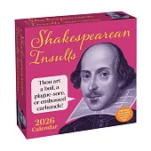 Shakespearean Insults 2026 Day-To-Day Calendar