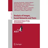 Analysis of Images, Social Networks and Texts: 12th International Conference, Aist 2024, Bishkek, Kyrgyzstan, October 17-19, 2024, Revised Selected Pa