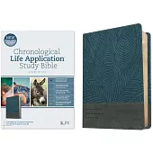 KJV Chronological Life Application Study Bible, Second Edition (Leatherlike, Palm Forest Blue)