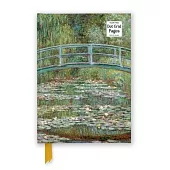 Claude Monet: Bridge Over a Pond of Water Lilies (Foiled Dot Grid Journal)