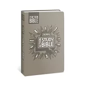 The NIV Action Study Bible, Leathersoft, Gray, Full Color