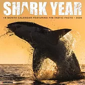 Shark Year 2026 Wall Calendar