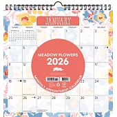 Meadow Flowers 2026 12 X 12 Spiral Wall Calendar