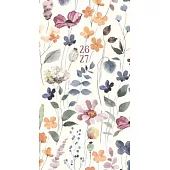 Feminine Floral 2-Year 2026-27 3.5 X 6.5 Monthly Pocket Planner