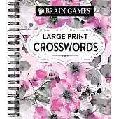 Brain Games - Large Print Crossword (Floral)