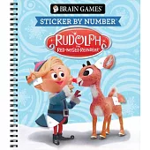 Brain Games - Sticker by Number: Rudolph the Red-Nosed Reindeer