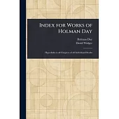 Index for Works of Holman Day