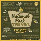 National Park Trivia 2026 12 X 12 Wall Calendar