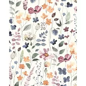 Garden Botanical 2026 7.5 X 9.5 Booklet Monthly Planner