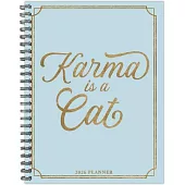 Karma Is a Cat 2026 6.5 X 8.5 Weekly Monthly Softcover Planner