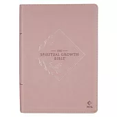 Nlt, the Spiritual Growth Bible Faux Leather, Dusty Mauve