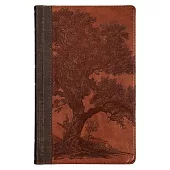 KJV Bible Giant Print Standard-Size Faux Leather, Brown Trust Tree