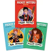哈利波特魔法口袋書：哈利+榮恩+妙麗系列套書三冊【全彩插圖珍藏】(英國版)
