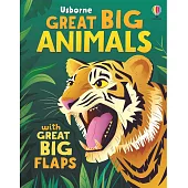 大尺寸翻翻機關硬頁書Great Big Animals (with great big flaps)(3歲以上)