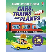 貼紙書：交通工具大集合(超過500張貼紙)First Sticker Book Cars, Trains and Planes