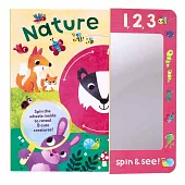 神奇鏡子轉轉機關書123 Spin & See! Nature Detective: Forest Animal Board Book with Mirror for Toddler Learning
