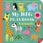 觸摸翻翻硬頁書My Big Playbook: Animals(附鏡子+音檔)