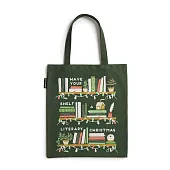 美國Out of Print托特包/Have Your Shelf a Literary Christmas Tote Bag