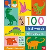 翻翻機關書100 First Words: Dinosaurs