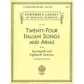 17和18世紀的24首意大利歌曲和詠嘆調 中高音合集 (Schirmer版)