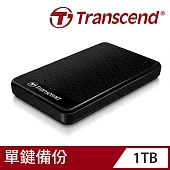 創見 StoreJet 25 A3 1TB USB3.1 2.5吋行動硬碟靚亮黑