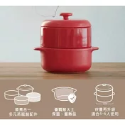【JIA品家】饗食版 蒸鍋蒸籠 赤陶蒸盤組24cm