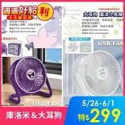 直流小風扇(2入) (酷洛米/大耳狗)