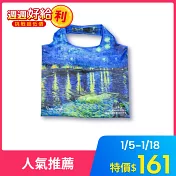 翡冷翠文創RPET環保摺疊購物袋｜梵谷《隆河上的星夜》