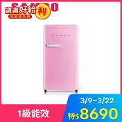 SAMPO聲寶99公升定頻單門冰箱SR-C10(P)粉彩紅