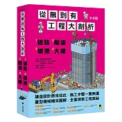 從無到有工程大剖析（全套4冊）：1.道路、2.隧道、3.橋梁、4.大樓