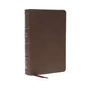 Kjv, End-Of-Verse Reference Bible, Personal Size Large Print, Genuine Leather, Brown, Red Letter, Comfort Print: Holy Bible, King James Version