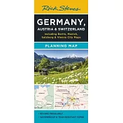 Rick Steves Germany, Austria & Switzerland Planning Map: Including Berlin, Munich, Salzburg & Vienna City Maps