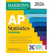 AP Statistics Premium, 2026: Prep Book with 9 Practice Tests + Comprehensive Review + Online Practice