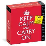 Keep Calm and Carry on Page-A-Day(r) Calendar 2026: 365 Quotes, Slogans, and Mottos for 2026