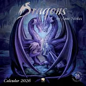 Dragons by Anne Stokes Wall Calendar 2026 (Art Calendar)