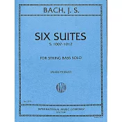 巴哈：六首組曲 S1007-1012 低音提琴獨奏樂譜