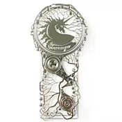 幸福原味銅製書籤【勇氣─獨角獸】(銀) 質感銀