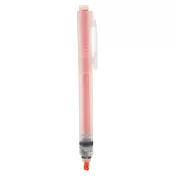 【MUJI 無印良品】PP按壓螢光筆 /橘