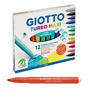 【義大利 GIOTTO】可洗式兒童安全彩色筆 (12色)