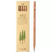 【TOMBOW日本蜻蜓】木物語鉛筆 HB(Recycled pencil)