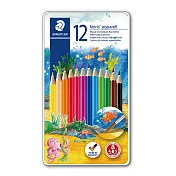 【STAEDTLER 施德樓】ABS水彩色鉛筆組 12色