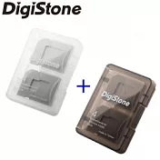 ◆優惠組合◆DigiStone A級 多功能記憶卡收納盒4片裝/冰透白x1+4片裝/冰透黑x1(2P)=臺灣製造,品質保